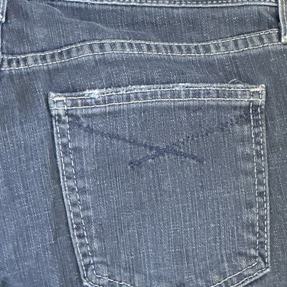 Gap Original Straight Leg Stretch Blue Denim Jeans Distressed Flaw No Tags Size - Picture 6 of 7